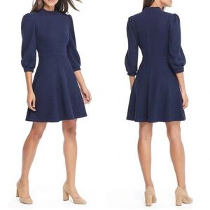 Gal Meets Glam Navy Long Sleeve Dress